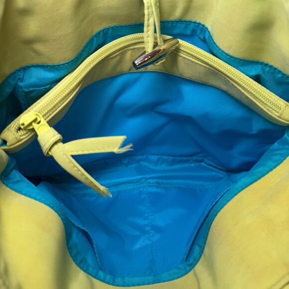 Vera Bradley Lime Green Quilted Microfiber Shoulder Bag Purse with Toggle - Picture 9 of 13